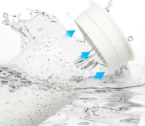 Universal Knife Block Holder, Toosbuc Round Knife Holder Without Knives,Safe & Detachable,Space Saver Knife Storage,Countertop Organizer for Kitchen (White Snowflake Dots) in Saudi Arabia