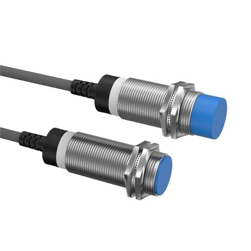 M18 Series Industrial Proximity Switch Sensor, Non-Contact Distance 5mm 8mm NPN PNP 12-24V Non-Flush/Flush, 1pc(5mm DC 3-Wire PNP NC) in Saudi Arabia