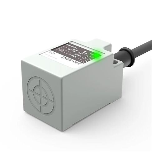 TL-N5MC1 مستشعر القرب الحثي، NPN PNP 10-30VDC 3 أسلاك IP67 مسافة الاستشعار 5 مم مفتاح معدني مع كابل 2 متر، قطعة واحدة (LF25-08N2) in Kuwait