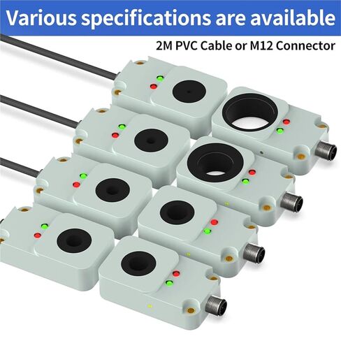 Ring Inductive Proximity Sensor Switch, 10-30V DC NPN PNP 3/30mm Screw Steel Ball Metal Drop Detection, 1pc(8MM NPN NO) in Saudi Arabia