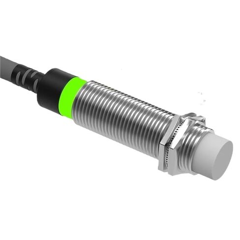 Inductive Sensor Metal Proximity Switch, M12 NPN PNP NO NC 10-30V DC Flush Non-Flush Sensing Range 8mm, 1pc(8MM DC 3-Wire NPN NC) in Saudi Arabia