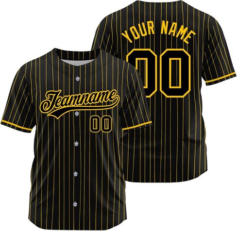 Custom Pinstripe Baseball Jersey, Printed Stitched Add Your Name Number Logo, Baseball Shirt Uniform, Men Women Youth Kids in Saudi Arabia