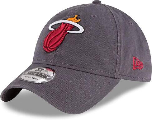 قبعة NBA Miami Heat للكبار للرجال NBA Core Classic 9Twenty قابلة للتعديل، OSFA، رمادي in Saudi Arabia