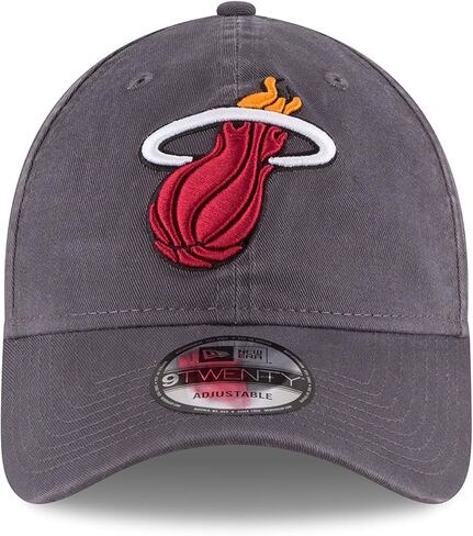 قبعة NBA Miami Heat للكبار للرجال NBA Core Classic 9Twenty قابلة للتعديل، OSFA، رمادي in Saudi Arabia