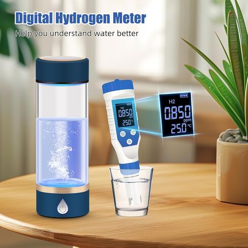 جهاز اختبار مياه الهيدروجين، مقياس ORP الرقمي لمياه الشرب، جهاز اختبار pH TDS 7 في 1، جهاز قياس pH H2 ORP لزجاجة/آلة ماء الهيدروجين، الزراعة المائية، أحواض السمك، حمام السباحة، تربية الأحياء المائية. in Kuwait