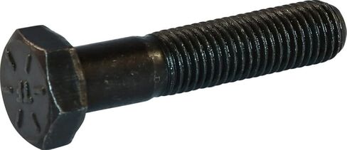 1 1/8-7 x 10 Hex Head Cap Screws, Alloy Steel Grade 8, Plain Finish (Quantity: 2 pcs) - Coarse Thread UNC, Partially Threaded, Length: 10 Inch, Thread Size: 1 1/8 Inch in Saudi Arabia