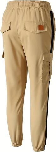Men's Casual Work Pants Jogging Pants - Drawstring Chino Pants Hiking Outdoor Diagonal Jogging Pants in Saudi Arabia
