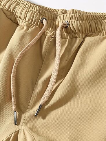 Men's Casual Work Pants Jogging Pants - Drawstring Chino Pants Hiking Outdoor Diagonal Jogging Pants in Saudi Arabia