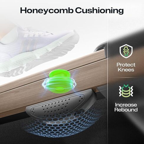 UREVO E4W Walking Pad with MIIT Modes, Wooden Treadmill UnderDesk, Treadmills for Home Plug and Play Jogging Machine with HiveTech Cushioning, Smart APP Remoter and LED Display in Kuwait