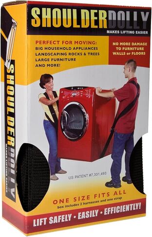 Shoulder Dolly 2-Person Lifting and Moving System - Easily Move, Lift, Carry, And Secure Furniture, Appliances, Heavy Objects Without Back Pain! Straps and Harnesses for 2 Movers (Pack of 2) in Kuwait