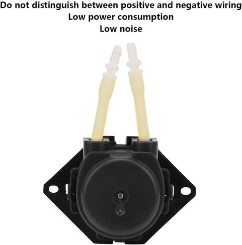 Low Flow Peristaltic Pump, 24V Peristaltic Liquid Pump, Small Liquid Dosing Pump for Laboratory Analytic 2x4mm (Black) in Saudi Arabia