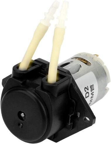 Low Flow Peristaltic Pump, 24V Peristaltic Liquid Pump, Small Liquid Dosing Pump for Laboratory Analytic 2x4mm (Black) in Saudi Arabia