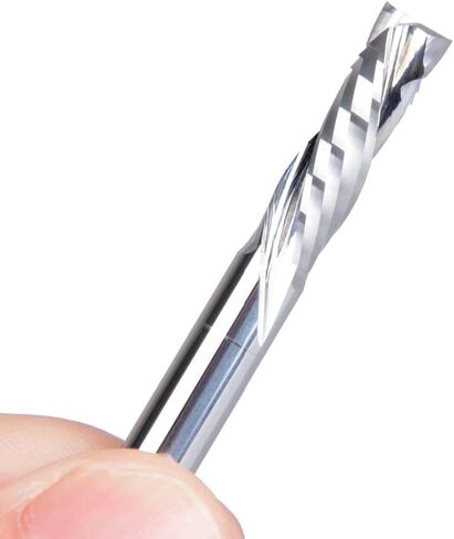 6X25mm دوامة كربيد مطحنة أداة القواطع حتى أسفل قطع اثنين من المزامير CNC راوتر بت ضغط الخشب نهاية قاطعة الطاحونة بت in Kuwait