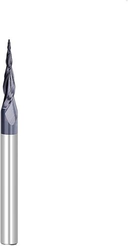 1 قطعة Apered الكرة الأنف نهاية مطحنة R0.4/R1.58 2 الناي كربيد Endmills طحن أداة ماكينة بتحكم رقمي بالكمبيوتر قاطعة المطحنة in Saudi Arabia