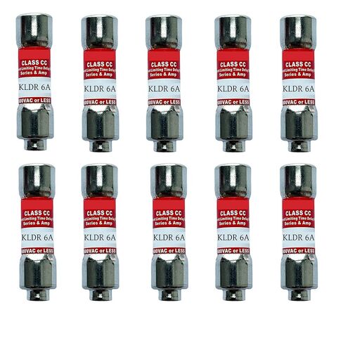 10-Pack New KLDR-6 KLDR-6A 600Vac Time Delay Fuse,KLDR 6A Class CC Cartridge Fuse in Saudi Arabia