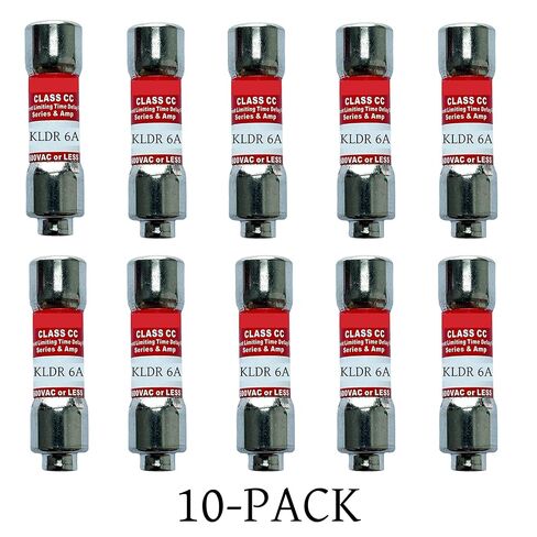 10-Pack New KLDR-6 KLDR-6A 600Vac Time Delay Fuse,KLDR 6A Class CC Cartridge Fuse in Saudi Arabia