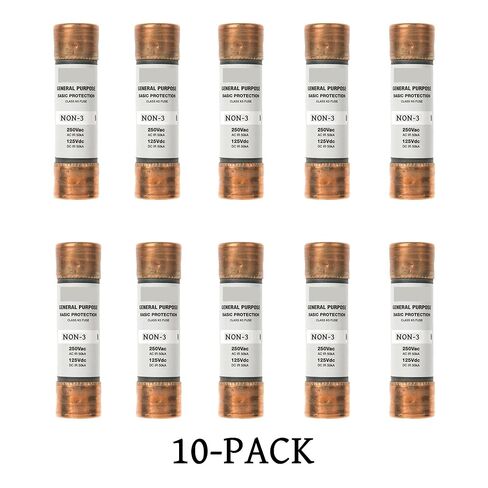 10 عبوات NON-3A غير 3 أمبير لمرة واحدة، غير 3 صمامات خرطوشة فئة K5 الحالية in Kuwait