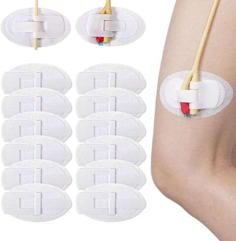 12 Pcs Foley Catheter Stabilization Device, Urinary Leg Bag Catheter Tube Holder Catheter Supplies for PEG/G/Feeding Tube Holder Accessories, Adhesive Catheter Urinary Leg Bags Holder in Saudi Arabia