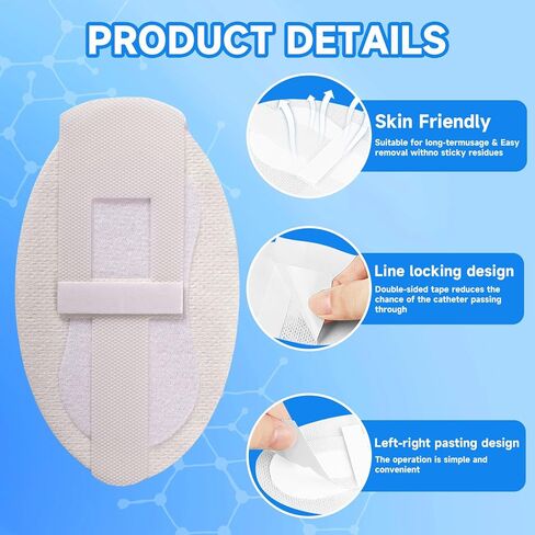 12 Pcs Foley Catheter Stabilization Device, Urinary Leg Bag Catheter Tube Holder Catheter Supplies for PEG/G/Feeding Tube Holder Accessories, Adhesive Catheter Urinary Leg Bags Holder in Saudi Arabia