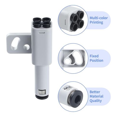 Immdinogo 4-in-1 PTFE Adapter for BambuLab P1P/P1S/P2S/X1/X1C/X1E AMS: Filament Tube Expansion Port Replacement - Ensured Stable Multi-Color Material Printing 3D Printer Accessories in Saudi Arabia