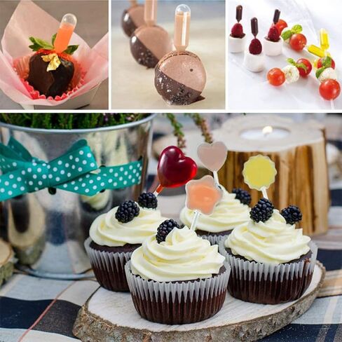 100 Pcs 4ml Plastic Liquid Pipettes Heart Shape Transfer Droppers Food Grade Cupcake Droppers Squeeze Pipettes for Chocolate Ice Cream Dessert Decoration (Heart) in Saudi Arabia