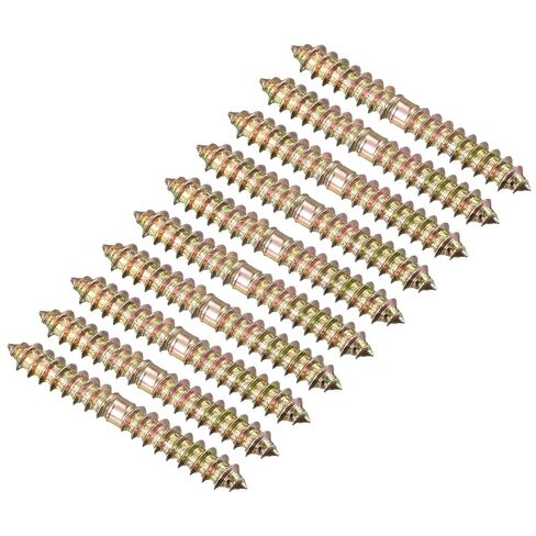 24 قطعة من مسامير الشماعات M4x30mm من TOP-VIGOR، براغي وتد ذاتية اللصق ذات نهاية مزدوجة، شماعة مسامير ذات نهاية مزدوجة لتوصيل الخشب in Saudi Arabia