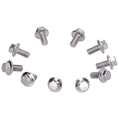10Pcs Flanged Hex Head Bolt, Stainless Steel Screws Bolts Accessory (M5*10) in Saudi Arabia