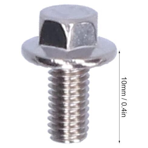 10Pcs Flanged Hex Head Bolt, Stainless Steel Screws Bolts Accessory (M5*10) in Saudi Arabia