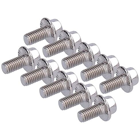 10Pcs Flanged Hex Head Bolt, Stainless Steel Screws Bolts Accessory (M5*10) in Saudi Arabia