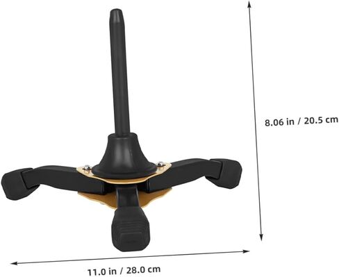 ARTIBETTER Clarinet and Flute Stand Tripod Holder Portable Foldable Yellow Thickened Three-legged Support for Saxophone and Wind Instrument Accessories in Saudi Arabia