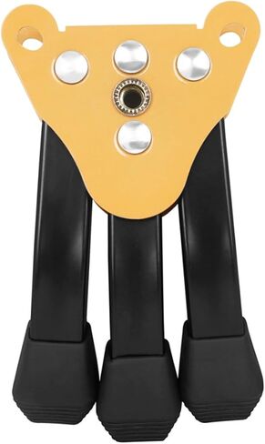 ARTIBETTER Clarinet and Flute Stand Tripod Holder Portable Foldable Yellow Thickened Three-legged Support for Saxophone and Wind Instrument Accessories in Saudi Arabia