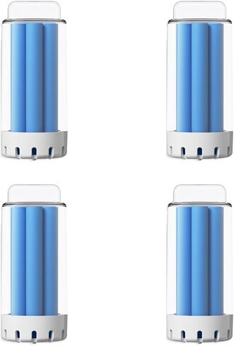 4 قطع مكنسة كهربائية للأرضيات الصلبة متوافقة مع Ecovacs DEEBOT N30 OMNI/N30 PRO Omni DSC060002 منظف صلب أزرق، ملحقات بديلة للمكنسة الكهربائية الروبوتية in Kuwait