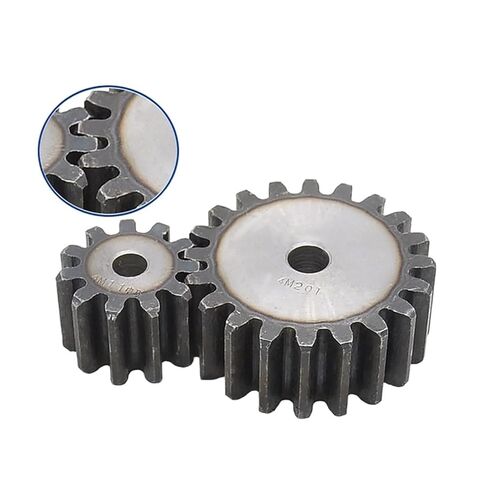 Steel Heavy Duty Motor Pinion Gear 1pcs 4 Mod Spur Gear 10/11/12/13/14/15/16/17/18/19/20 Teeth Thickness 35mm 4M Carbon Steel Transmission Pinion(18 Teeth OD 80mm) in Saudi Arabia