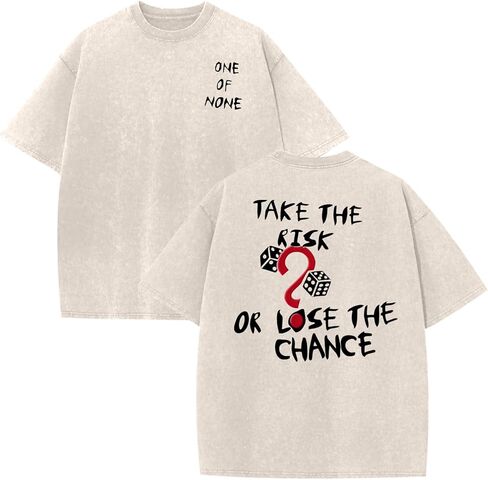 تي شيرت رجالي من KUYIGO برسومات مغسولة عتيقة مقاس كبير للجنسين من القطن برقبة دائرية وأكمام قصيرة ملابس الشارع in Kuwait