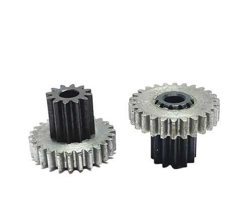 Steel Heavy Duty Motor Pinion Gear 2pcs Precision 0.5M 12T 26T 3MM Double Metal Gear in Saudi Arabia