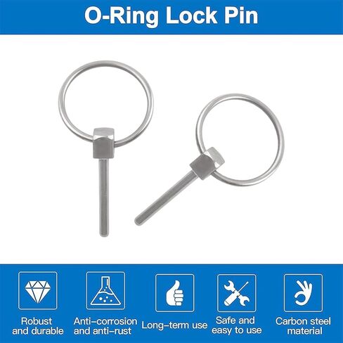 INCREWAY Lynch Pin، 4 قطع Dia 3mm الفولاذ المقاوم للصدأ دبابيس أمان مستديرة للمقطورة قفل دبوس الاحتفاظ بدبابيس Lynch Pin السحابات لحديقة المزرعة in Saudi Arabia
