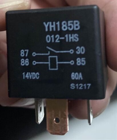YH185B 012-1HS (V4-1A-12V-60A) Relay 4pins Relay Base 1Pcs (Size : YH185B 012-1HS) in Saudi Arabia