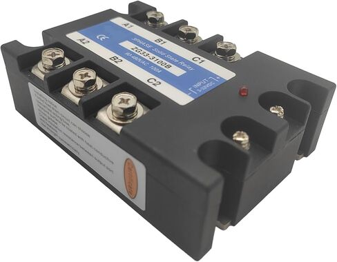 Solid State Relay 100A Three Phases 90-480VAC Voltage SSR 3-32V DC Control AC (ZG33-3100B) in Saudi Arabia