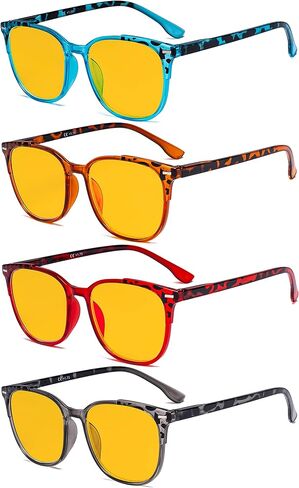 Eyekepper Ladies Reading Glasses - 4 Pack Large Square Readers for Women in Saudi Arabia