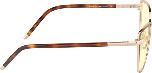 نظارات كمبيوتر للنساء من GUNNAR - عدسات Erika Coffee Gold Amber - زرقاء تحجب الضوء ومضادة للوهج in Saudi Arabia