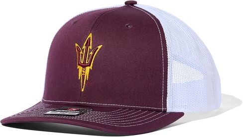 قبعة Richardson 112 Trucker Snapback مرخصة من الرابطة الوطنية لرياضة الجامعات (NCAA) للرجال - ظهر شبكي أنيق، قبعات كاجوال، ملاءمة مريحة in Saudi Arabia