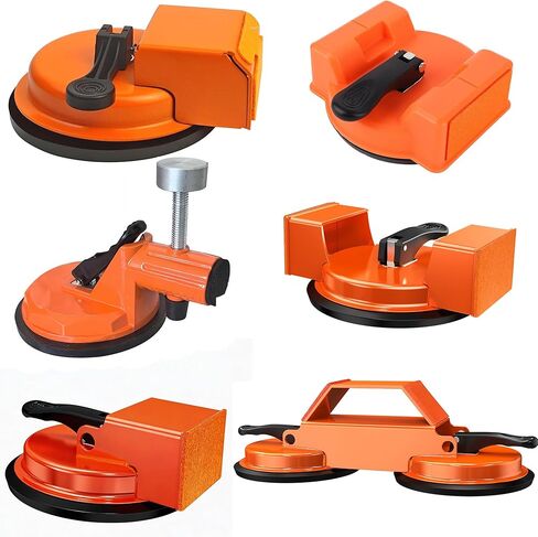 أداة تثبيت فجوة الأرضية، أداة إصلاح فجوة أرضية مصقولة شديدة التحمل، سعة تحميل تزيد عن 152 رطل، أداة فجوة الأرضيات لإصلاح الأرضيات المصنوعة من الفينيل والخشب، برتقالي، نموذج 5D in Kuwait