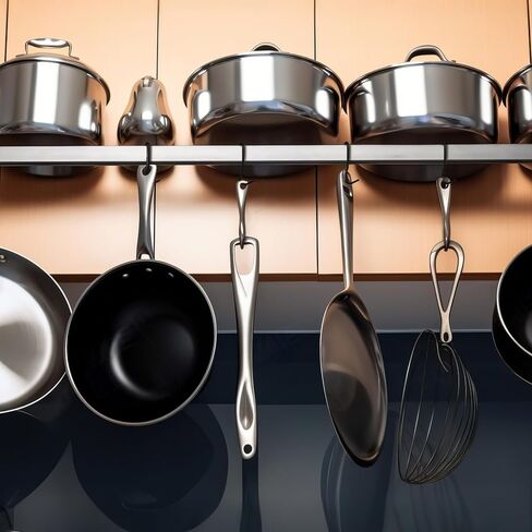 MorningRo 12 Pcs Pot Rack Hooks 5 Inch Black Metal S Hooks for Pots and Pans 90 Degree Twist Angled Hangers for Hanging Kitchen Utensils Towels, Plants in Saudi Arabia