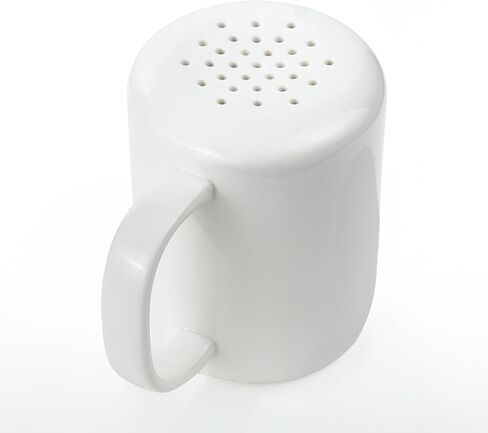 White Cinnamon Sugar Shaker Dispenser – Coffee Station Accessories & Bar Essentials – Porcelain Powdered Sugar & Pumpkin Spice Duster for Chocolate, Nutmeg & More – Gift for Bakers and Latte Lovers in Kuwait