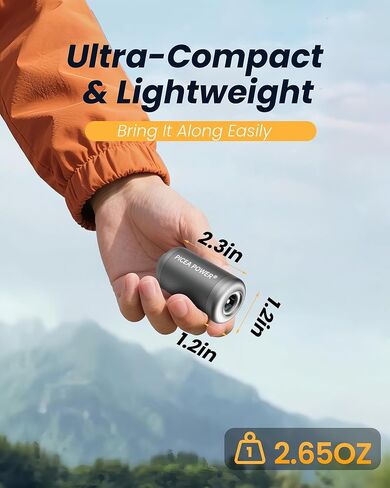 TurboBean Mini Electric Air Pump for Inflatables,Max 22kPa air Pressure and 420L/min Wind Speed(No Battery)Portable Inflator Air Pump for Kayak,Pool Floats,Air Camping Mattress | Picea Power x Tedgix in Saudi Arabia