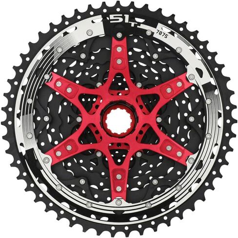 SUNRACE CSMZ903 كاسيت 12 سرعة 11-51T كروم أسود in Saudi Arabia