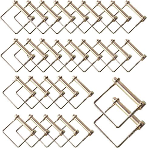 30 قطعة دبوس مقطورة مقاس 5/16 بوصة × 2-1/4 بوصة، دبوس وصلة قفل العمود، دبابيس أمان مطلية بالزنك، دبوس ربط المقطورة للمزرعة والحديقة والمقطورة وقفل دبوس الربط in Kuwait