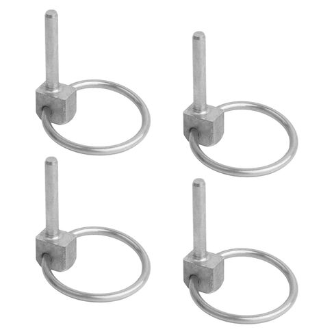4Pcs 1/8" x 3/4" Stainless Steel Linch Pins with Ring - Quick-Release Round Cotter Pins for Trailers, Trucks, Boat, Kayak, Mower & Trolley Hardware in Saudi Arabia