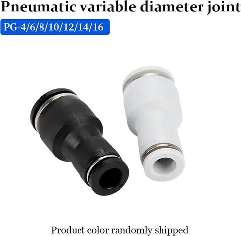 1/10/20 PCS PG Pneumatic Reducer Straight Fitting 6-4/8-6mm Push-in Air Hose Connector(PG6-4,10 PCS) in Saudi Arabia