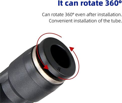 1/10/20 PCS PG Pneumatic Reducer Straight Fitting 6-4/8-6mm Push-in Air Hose Connector(PG6-4,10 PCS) in Saudi Arabia